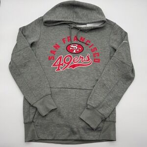 Nike San Francisco‎ 49ers Hoodie Mens Small Gray Therma-FIT Pullover Sweatshirt